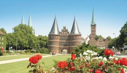 De Holstentor poort in Lübeck