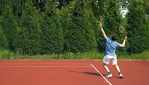 Hotel les Jardins de la Molignee beschikt over 2 tennisbanen