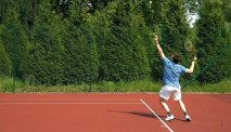 Hotel les Jardins de la Molignee beschikt over 2 tennisbanen