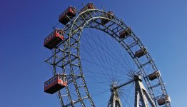 De hoofdstad van Oostenrijk is Wenen. Met het welbekende Prater.