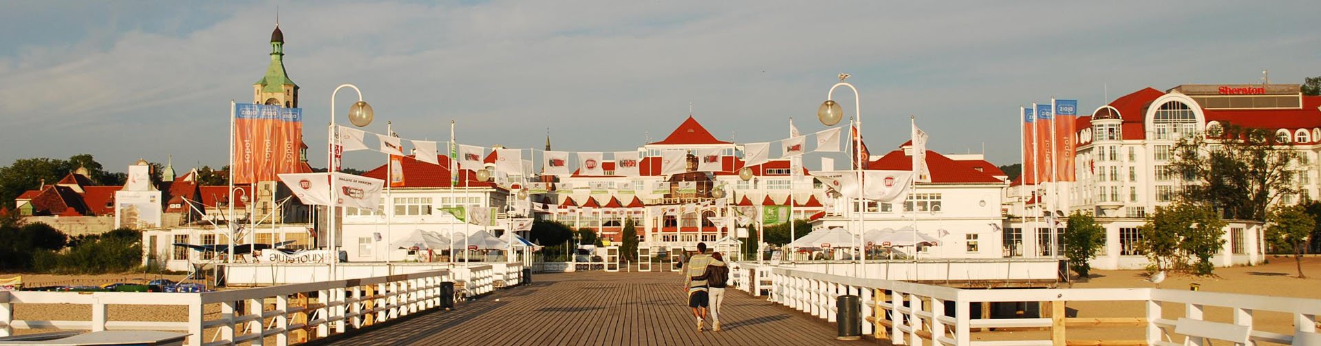 Polen, Pommeren - wandelen over de pier in Sopot