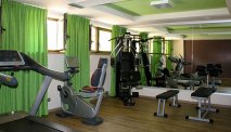 De fitnessruimte in Hotel Ambassador