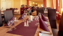 Het gezellige restaurant van Park-hotel Traben-Trarbach