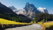 Fantastisch berglandschap in de omgeving van Hotel Meiringen