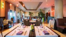 Het sfeervol ingerichte restaurant van Best Western La Marina