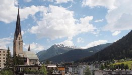 Davos in Zwitserland ligt maar liefst 1560 meter hoog