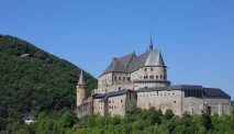 Het schitterend gelegen kasteel van Vianden