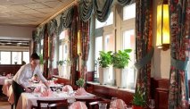 Het gezellige restaurant in Hotel Belle Vue in Vianden