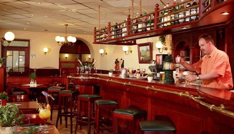 De gezellige bar in Hotel Belle Vue in Vianden