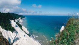 De indrukwekkende kust bij Mons Klint in Denemarken