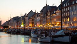 Kopenhagen by night - Denemarken