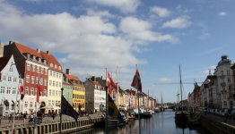 De gezellige havens van Kopenhagen in Denemarken