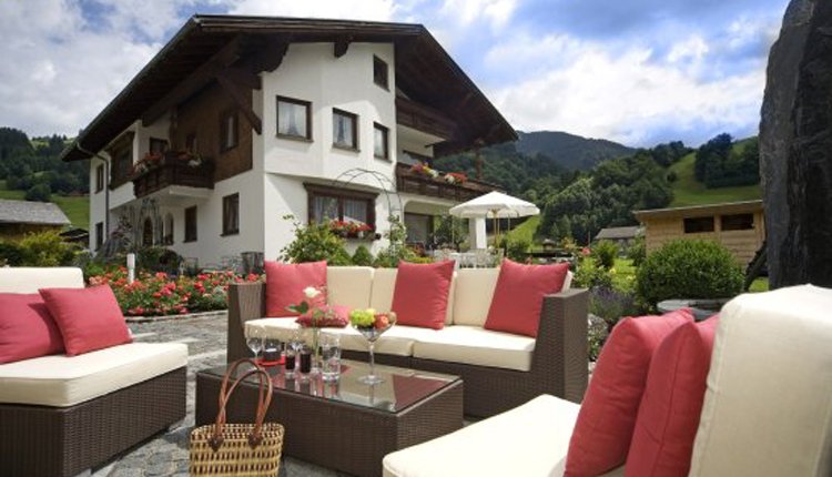 De heerlijke tuin van Hotel Alpenrose