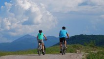 Fietsen door de prachtige omgeving