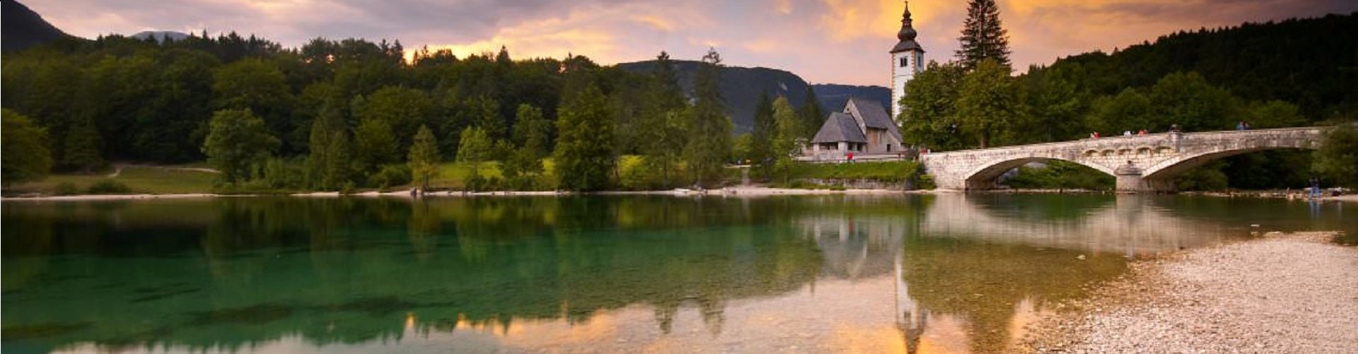 Banner foto het meer van Bohinj