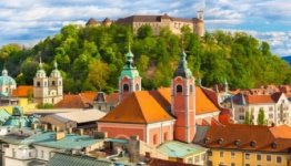 De groene stad Ljubljana