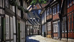 Harz - straat in Goslar