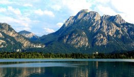 Duitsland - Beieren Forggensee met bergen ©Füssen Tourismus und Marketing