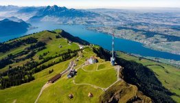 Zwitserland Vierwoudstedenmeer vanaf boven ©Luzern Tourismus Elmar Bossard
