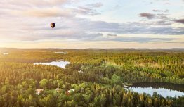 Smaland meren en luchtballon