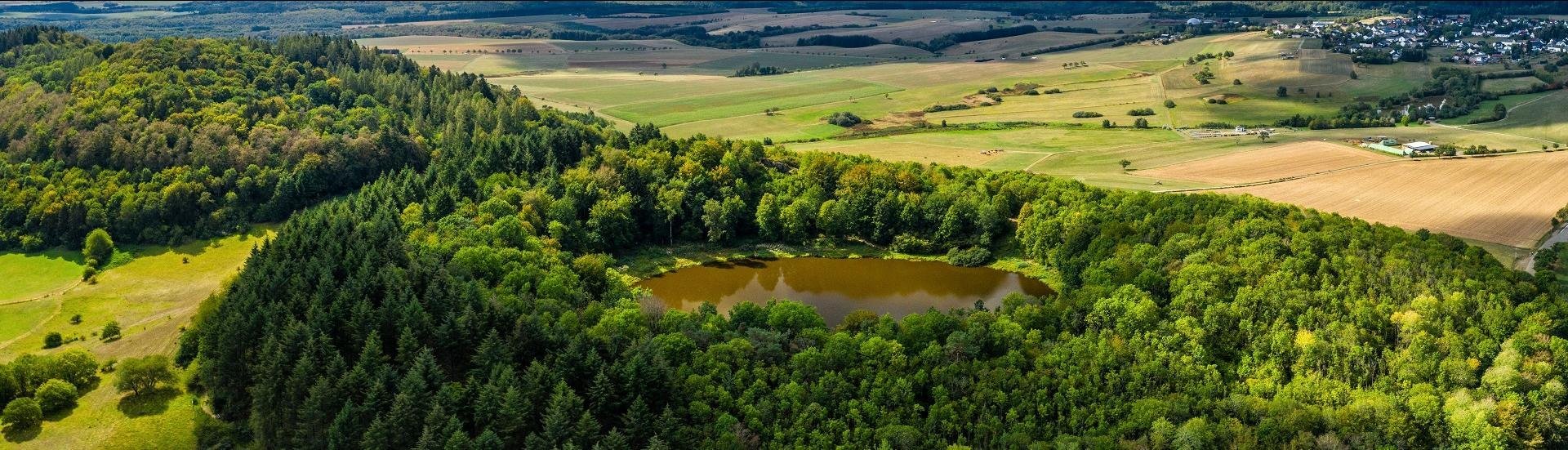 Blick auf den Windsborn Kratersee © Dominik Ketz/ Rheinland-Pfalz Tourismus GmbH